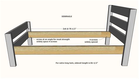 twin bed frame footboard attachment